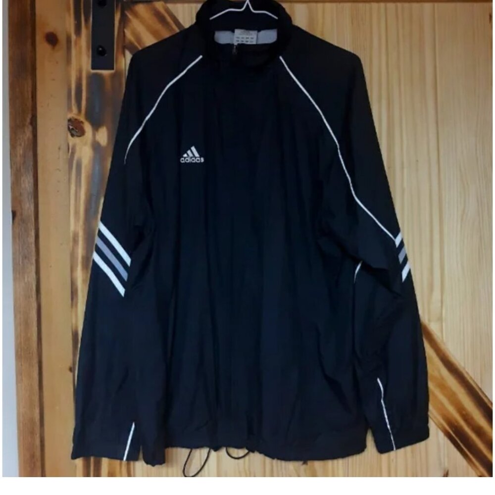 Nautica White & Blue Windbreaker Jacket Size Medium